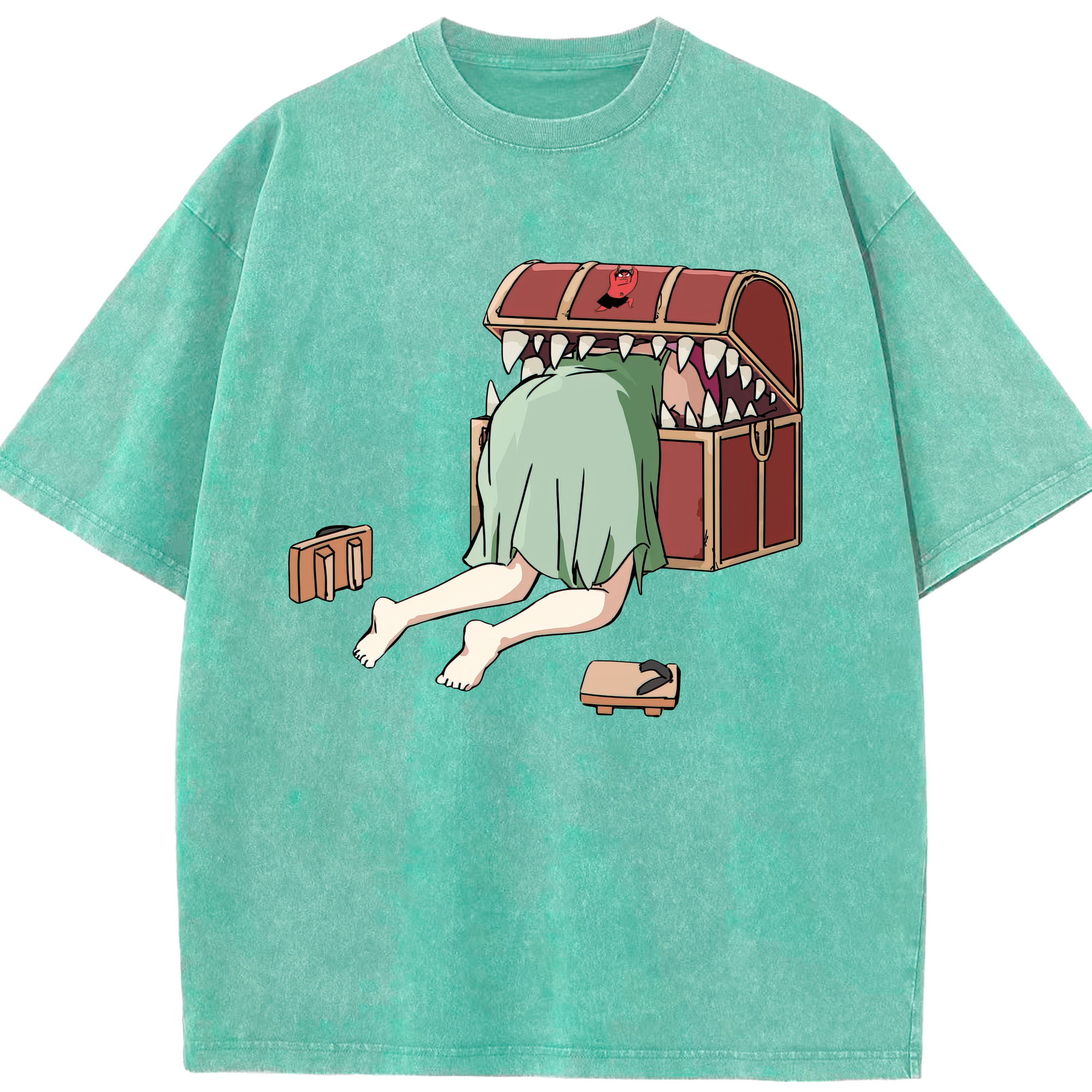 （画像用） 葬送のフリーレン Frieren 綿100% ヴィンテージ風 半袖Tシャツ（フロントプリント）